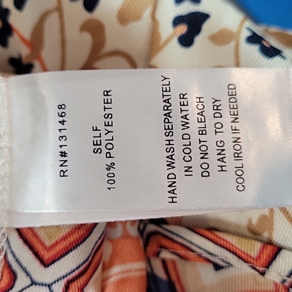 Fate button down satin long sleeve border blouse - Picture 7 of 10